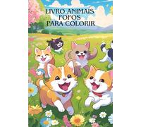 Livro para colorir animais fofos com 85 desenhos