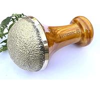 Livronic Natural Bronze Kansa Vatki with Wooden Handle - Ayurvedic Detox Foot Massage - Relaxation and Deep Cleansing - Ancient Ayurvedic Kansa Vatki Natural Foot Massage