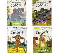 Livros para Colorir, Todolivro, 10 Paginas, Pacote Com 5 Unidades,...