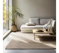 LIVUM Tapis Nature Jute Bouclé, Tapis Naturel Style Rustique et Boheme, Poils en Jute, Boucles Subtils (Mocca, 160x230cm)