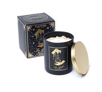 LivuX 1265 Bougie de manifestation magique d'amour 50 heures - Verre avec couvercle et pierres précieuses, 9 x 7 cm, coulée à la main en cire de soja et de palme, arôme rose, bougie d'amour romantique