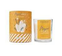 LivuX 1394 Bougie parfumée en cire de soja aux huiles essentielles 20 heures de combustion 7 x 8 cm Coffret cadeau 120 g