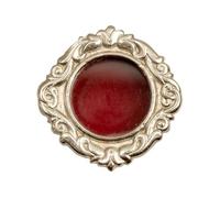 LivuX Mini reliquaire en laiton nickelé - Ø 3,5 cm - Récipient argenté pour reliques - Récipient sacré pour objets de dévotion et symboles spirituels 1217