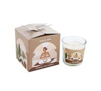LivuX Moonshine Yoga 1388 Aqua Zen Bougie parfumée en cire de soja 60 g aux huiles essentielles 12 heures de combustion 5,5 x 6 cm Mèche en coton Coffret cadeau