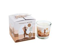 LivuX Moonshine Yoga 1390 Bougie parfumée en cire de soja 60 g aux huiles essentielles 12 heures de combustion 5,5 x 6 cm Mèche en coton Coffret cadeau