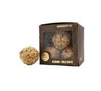 LivuX Premium Boule d'Encens Oliban & Palo Santo - Boule fumigène Artisanale à Base de résine d'encens Naturelle et de Palo Santo, env. 65 g - pour Purification spirituelle et Harmonie