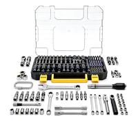 Liwankaqi Lot de 80 douilles magnétiques pour perceuse-visseuse à percussion, avec embouts et écrous à ailettes, acier à outils allié, compact dans une mallette de transport, noir/blanc