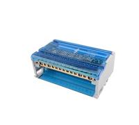 liwei Store Bornier sur rail DIN 207/211/215/407/411/415/2X7/4X7, bloc de distribution à vis pour câbles électriques, boîte de jonction d'alimentation(JH8415)