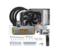 liwei Store Kits de climatisation électrique universels 12V/24V pour tableau de bord, à installer sous le tableau de bord de votre voiture, fourgonnette, hot rod, muscle car vintage.(12v)