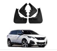 Liweibin Voiture Bavette Garde pour Peugeot 5008 2017-2024, Bavettes Garde Boue pour l'avant et l'arrière Anti-Éclaboussures Protection Accessoire