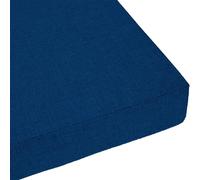 LIWEIREN Coussin de Banc de Taille Personnalisée 44 x 115 cm Coussin Antidérapant Doux Lavable de Banc en Lin Hautement Élastique pour Canapés Extérieur et Bancs de Jardin, Bleu