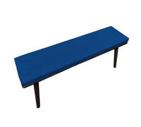 LIWEIREN Coussin de Banc sur Mesure 58 x 105 cm Fond Antidérapant Coussins de Banc Plusieures Tailles et Couleurs à Choisir pour de Terrasse Balcon Banquette, Bleu