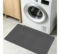LIWEIREN Tapis de Bain Diatomite Antidérapant 50 x 75 cm Séchage Rapide Tapis de Douche Antidérapant Facile à Nettoyer pour La Salle de Bain, Douche, Baignoire Ou comme, Gris Foncé