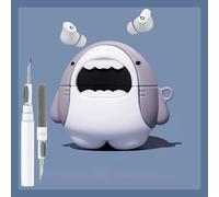LiWerlly Cute Beats Studio Buds/Studio Buds Plus Case Funny 3D Cartoon Kawaii Cool Beat Studio Buds + Cover Skin avec kit de nettoyage et porte-clés