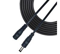 Liwinting 5 Mètres Câble D'extension d'alimentation DC 2.5mm x 5.5mm DC Plug Extension Cable Mâle à Femelle Connecteur pour Adaptateur Secteur, CCTV Camera Power et Plus - Noir