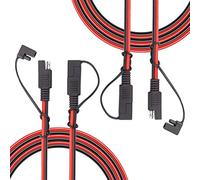 Liwinting Câble d'extension SAE vers SAE 2 broches à connexion/déconnexion rapide, 14AWG, 1m/3,28ft, 2pcs, étanche, pour batteries solaires et voiture