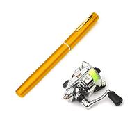 Lixada 1 m / 1,4 m Sac Pliable Canne à Pêche Reel Combo Mini Pen Kit Canne à Pêche Télescopique Moulinet Moulinet Combo Kit