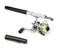 LIXADA 1 M /1.4M /1.6M Poche Pliable Canne À Pêche Bobine Combo Mini Stylo Pôle De Pêche Kit Télescopique Canne À Pêche Spinning Reel Combo Kit 7 Coloris