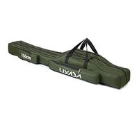 LIXADA 3 Couches Sac de Canne à pêche Canne Pliante Portable étui de Transport Moulinet de pêche Sac de Rangement étui
