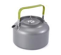Lixada Bouilloire de camping 0,8 L/1,2 L/1,6 L pour eau bouillante, théière en alliage d'aluminium avec poignée en silicone et sac de transport pour randonnée, pique-nique en plein air