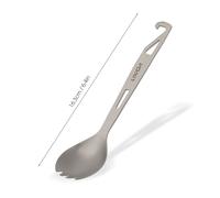 Lixada ¿C Fourchette En Titane Avec Ouvre-Bouteille, CuillèRe LéGèRe Pour DîNer En Plein Air, Pour Voyage, Camping, Sac à Dos
