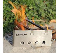 Lixada ¿C PoêLe à Bois LéGer Portable En Acier Inoxydable, BrûLeur De Cuisine En Plein Air, Pique-Nique, Camping, Sac à Dos