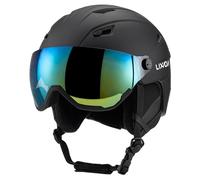 Lixada Casque de Ski et Snowboard, Casque À Neige avec Lunettes de Ski Anti-buée Anti-UV léger Adultes Antichoc et Universel pour Skating 2 Tailles Disponibles