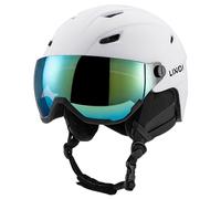 Lixada Casque de Ski et Snowboard, Casque À Neige avec Lunettes de Ski Anti-buée Anti-UV léger Adultes Antichoc et Universel pour Skating 2 Tailles Disponibles