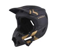 LIXADA Casque de Vélo de Montagne Complet Casque de Vélo Complet Casque Casque Léger avec 2 Doublures Amovibles pour la Circonférence de la Tête 61-62 Cm 59-60 Cm (Noir et Or)