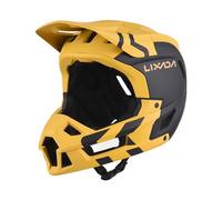 LIXADA Casque de Vélo de Montagne Complet Casque de Vélo Complet Casque Casque Léger avec 2 Doublures Amovibles pour la Circonférence de la Tête 61-62 Cm 59-60 Cm (Jaune)