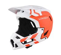 LIXADA Casque de Vélo de Montagne Complet Casque de Vélo Complet Casque Casque Léger avec 2 Doublures Amovibles pour la Circonférence de la Tête 61-62 Cm 59-60 Cm (Rouge)