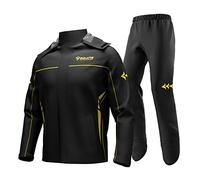 Lixada - Combinaison de pluie imperméable pour cyclisme ou moto, comprenant veste et pantalon - Pour homme et femme - Avec sac de rangement