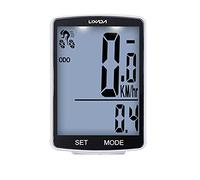 Lixada Compteur de Vélo sans Fil avec 2.8 pouce Multifonctionnel Français Rétroéclairage LCD HD D'affichage de L'écran IPX6 Étanche Ordinateur de Vélo Chronomètre de Température Mesurable 80 * 54.5 mm