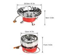 Lixada Coupe-Vent Allumage PiéZo-éLectrique CuisinièRe à Gaz BrûLeur à Gaz De Cuisson En Plein Air Avec Tuyau éTendu Pour Camping Pique-Nique Barbecue