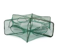 Lixada Filet de pêche pliable hexagonal 6 trous