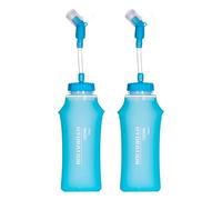Lixada Gourde Souple 2pcs 500ml TPU Pliable Soft Flask Bouteille pour Pack D'hydratation pour Randonnée Cyclisme Jogging Marathon