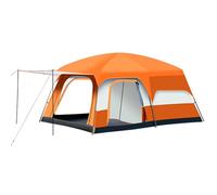 LIXADA Grande Tente Familiale Spacieuse Tente Extérieure de Camping 8-12 Personnes Deux Chambres Un Salon Design avec Matériau Étanche en Polyester 210T pour Groupe Familial Camping (M)
