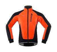 LIXADA Hommes Cyclisme Veste Imperméable Coupe-Vent Thermique Polaire Vélo Jersey VTT Vélo Équitation Course Automne Hiver Veste Manteau Convient pour Le Cyclisme la Course à Pied l'Alpinisme