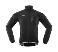 Lixada Hommes Cyclisme Veste Imperméable Coupe-Vent Thermique Polaire Vélo Jersey VTT Vélo Équitation Course Automne Hiver Veste Manteau Convient pour le Cyclisme la Course à Pied l'Alpinisme