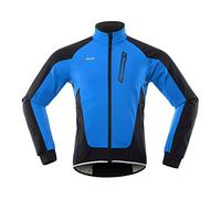 LIXADA Hommes Cyclisme Veste Imperméable Coupe-Vent Thermique Polaire Vélo Jersey VTT Vélo Équitation Course Automne Hiver Veste Manteau Convient pour Le Cyclisme la Course à Pied l'Alpinisme