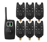 Lixada Kit de détecteurs de touche sans fil à LED avec récepteur et émetteur pour pêche de nuit