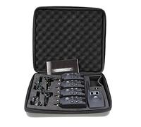 Lixada Kit de détecteurs de touche sans fil numérique avec mallette de transport Alarme de pêche avec voyants LED et signal sonore, 4 détecteurs de touche + 1 récepteur + 4 swings.