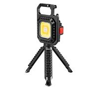 Lixada Lampe de poche portable avec support porte-clés rechargeable pour camping, pêche, urgence