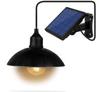 Lixada Lampe suspension solaire E27 Sensitive Light IP65 étanche pour jardin terrasse balcon 1