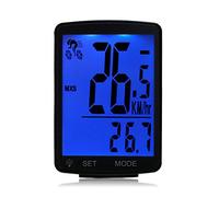 LIXADA Ordinateur de Vélo à Écran LCD Multifonction Vélo sans Fil Tableau des Codes de Vélo Compteur de Vitesse Étanche à La Pluie Compteur Kilométrique Cyclisme 2,8 Pouces Étanche