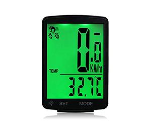 LIXADA Ordinateur de Vélo à Écran LCD Multifonction Vélo sans Fil Tableau des Codes de Vélo Compteur de Vitesse Étanche à La Pluie Compteur Kilométrique Cyclisme 2,8 Pouces Étanche