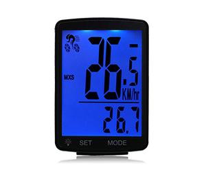 LIXADA Ordinateur de Vélo à Écran LCD Multifonction Vélo sans Fil Tableau des Codes de Vélo Compteur de Vitesse Étanche à La Pluie Compteur Kilométrique Cyclisme 2,8 Pouces Étanche