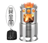 Lixada Poêle à Bois Brûleur Portable en Acier Inoxydable Léger pour Cuisson en Extérieur Pique-nique Camping , #1
