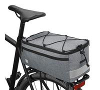 Lixada - Porte-Bagages Isotherme pour vélo pour Articles Chauds ou froids, Sac Isotherme Multifonctionnel pour siège de vélo, Sac à bandoulière (Gris -3)