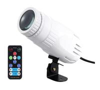 Lixada Projecteurs Pin Spot,Pinspot LED à Effet DJ,Mini Lampe LED RGBW - Avec Spot à Distance - Effet Scène - Éclairage Pour DJ - Disco Party Bar Club Show - Mariage -Blanc